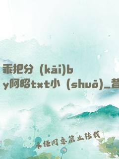 乖把分開(kāi)by阿昭txt小說(shuō)