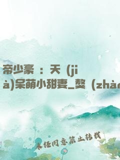 帝少豪寵：天價(jià)呆萌小甜妻