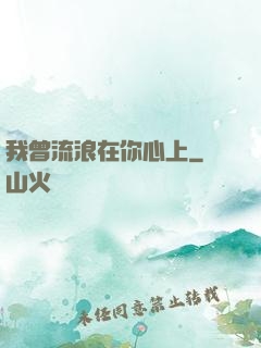我曾流浪在你心上