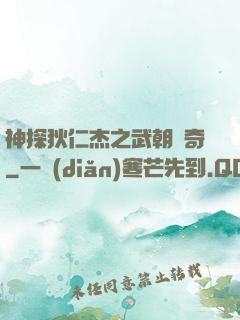 神探狄仁杰之武朝傳奇
