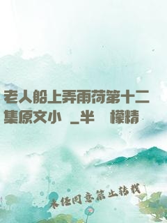 老人船上弄雨荷第十二集原文小說