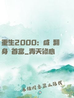 重生2000：咸魚翻身變首富